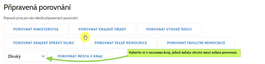 Nápověda 11: Jak porovnat úřady a organizace? Nápověda porovnat,úřad,organizace